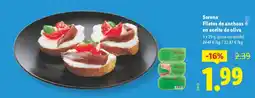 Lidl Sorena Filetes de anchoas en aceite de oliva oferta