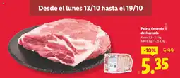 Lidl Paleta de cerdo deshuesada oferta