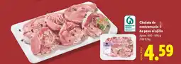Lidl Chuleta de contramuslo de pavo al ajillo oferta