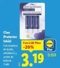 Lidl CIEN Protector labial oferta
