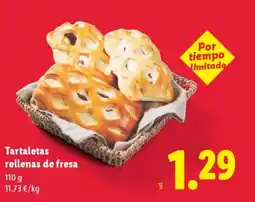 Lidl Tartaletas rellenas de fresa oferta