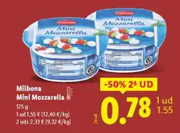 Lidl MILBONA Mini Mozzarella oferta