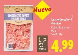 Lidl Lomo de cebo ibérico oferta