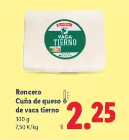 Lidl RONCERO Cuña de queso de vaca tierno oferta