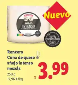 Lidl RONCERO Cuña de queso añejo in tenso mezcla oferta
