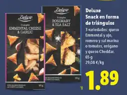 Lidl DELUXE Snack en forma de triángulos oferta