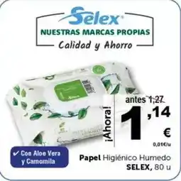 Masymas Selex - papel higiénico humedo oferta