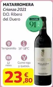 Alcampo Matarromera - crianza 2021 d.o. ribera del duero oferta