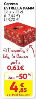 Alcampo Estrella damm - cervesa oferta