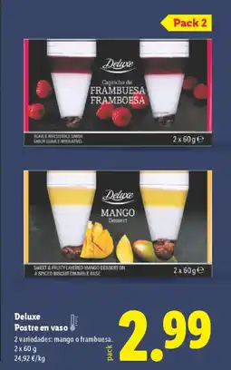Lidl DELUXE Postre en vaso oferta