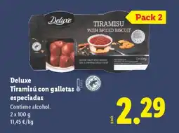 Lidl DELUXE Tiramisú con galletas especiadas oferta