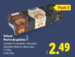 Lidl DELUXE Postre de galleta oferta