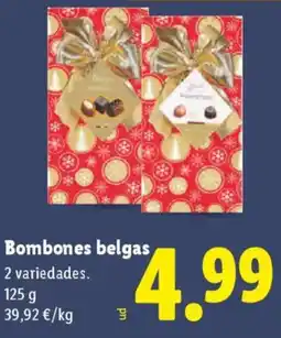Lidl Bombones belgas oferta