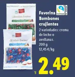Lidl Favorina Bombones crujientes oferta