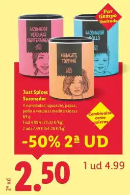 Lidl Just Spices Sazonador oferta