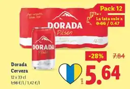 Lidl DORADA Cerveza oferta