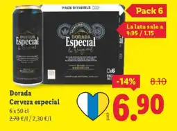 Lidl DORADA Cerveza especial oferta
