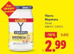 Lidl YBARRA Mayonesa oferta
