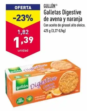 ALDI Gullón Galletas Digestive De Avena y Naranja 425 g oferta