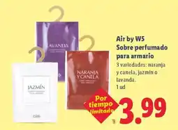 Lidl Air by W5 Sobre perfumado para armario oferta