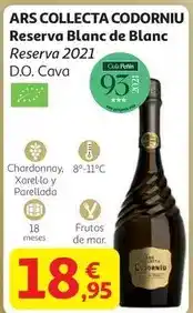 Alcampo Codorniu - ars coilecta reserva blanc de blanc oferta