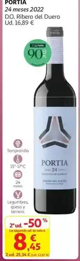 Alcampo Portia - 22 meses 2022 d.o. ribera del duero oferta