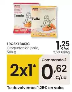 Eroski Eroski basic - croquetas de pollo oferta