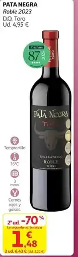 Alcampo Pata negra - ropa 2023 d.o. toro oferta