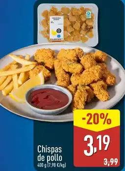 ALDI Chispas de pollo oferta