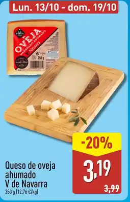 ALDI Queso de oveja ahumado V de Navarra oferta