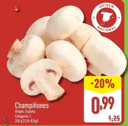 ALDI Champiñones oferta