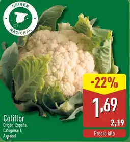 ALDI Coliflor oferta