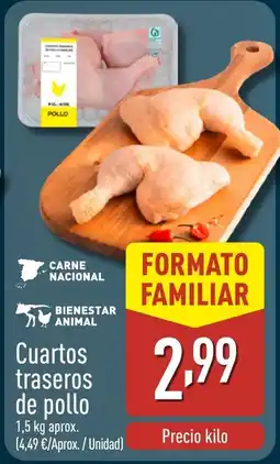 ALDI Cuartos traseros de pollo oferta