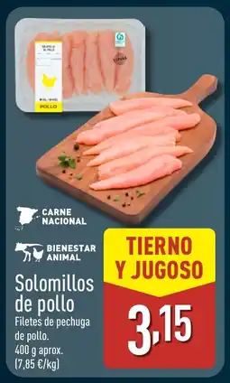 ALDI Solomillos de pollo oferta
