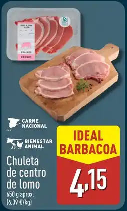 ALDI Chuleta de centro de lomo oferta