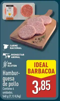 ALDI Hambur- guesa de pollo oferta