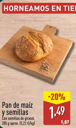 ALDI Pan de maíz y semillas oferta
