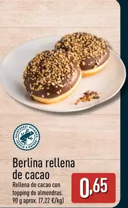 ALDI Berlina rellena de cacao oferta