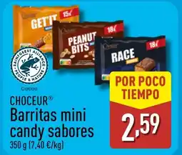 ALDI CHOCEUR Barritas mini candy sabores oferta