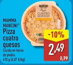 ALDI MAMMA MANCINI Pizza cuatro quesos oferta