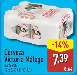 ALDI Cerveza Victoria Málaga oferta