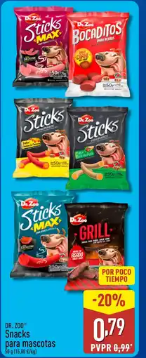 ALDI DR. ZOO Snacks para mascotas oferta