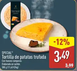 ALDI SPECIAL Tortilla de patatas trufada oferta