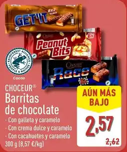 ALDI CHOCEUR Barritas de chocolate oferta