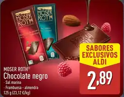 ALDI MOSER ROTH Chocolate negro oferta
