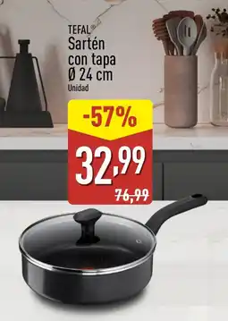 ALDI TEFAL Sartén con tapa Ø 24 cm oferta