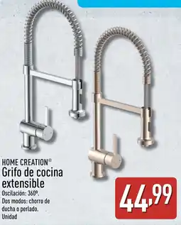 ALDI HOME CREATION Grifo de cocina extensible oferta