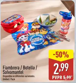 ALDI Fiambrera / Botella / Salvamantel oferta