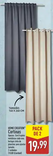 ALDI HOME CREATION Cortinas oferta