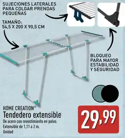 ALDI HOME CREATION Tendedero extensible oferta